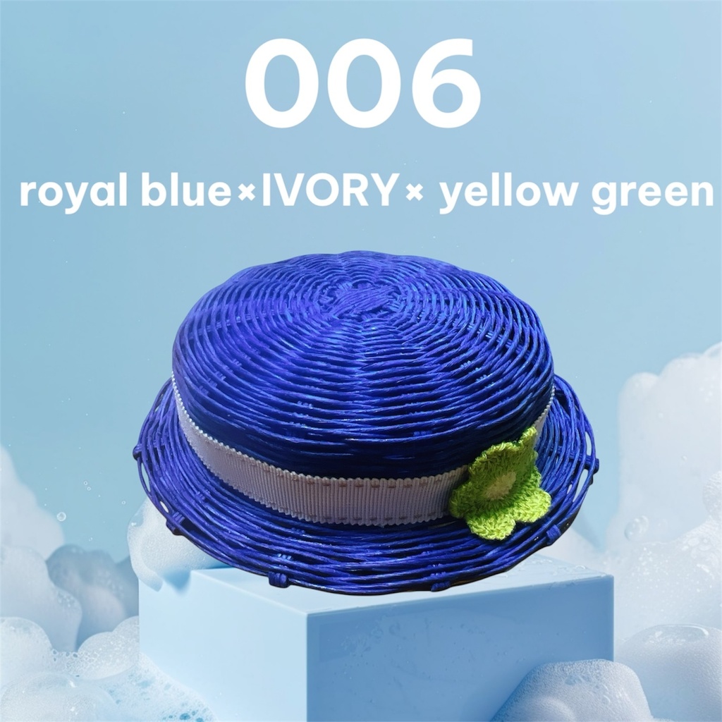 お花のカンカン帽