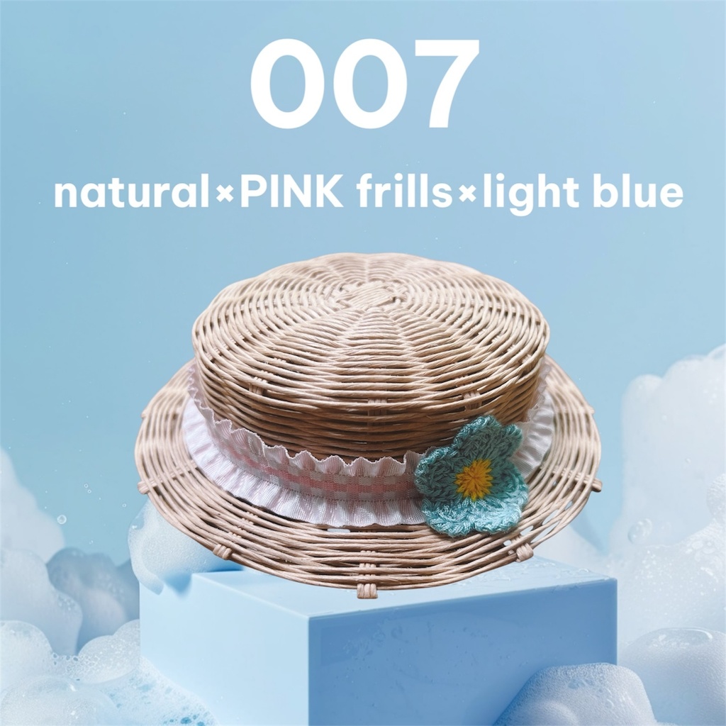 お花のカンカン帽