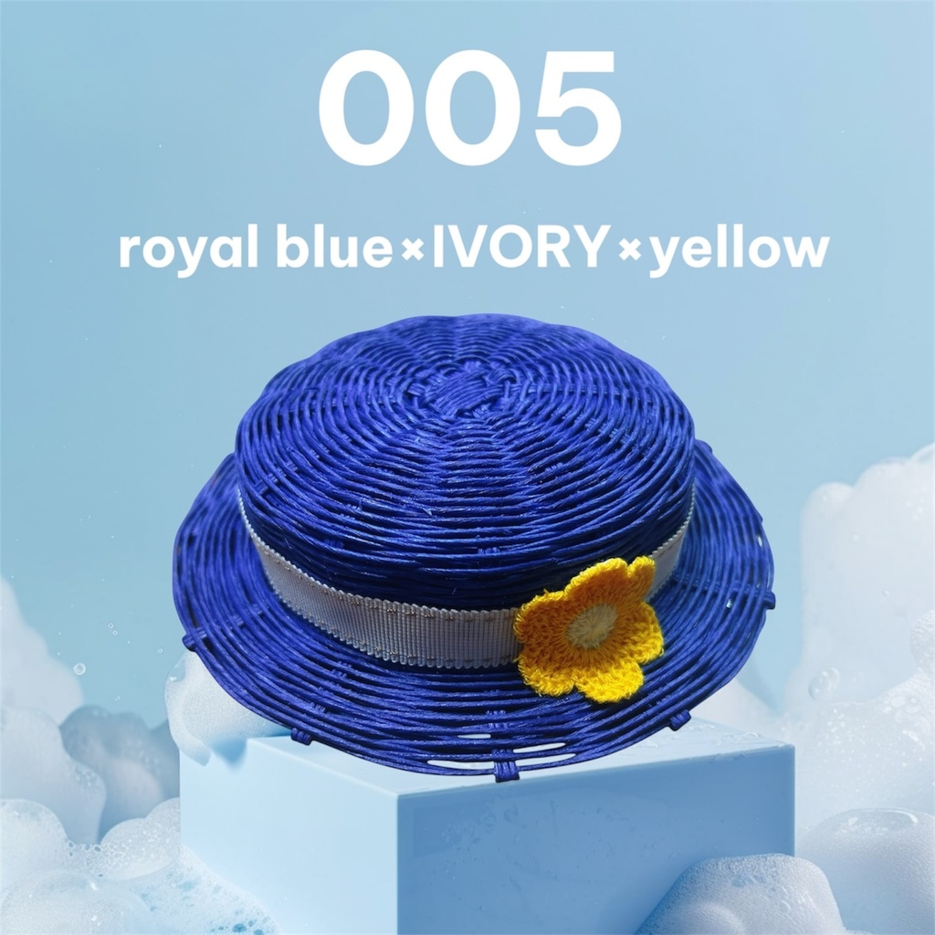 お花のカンカン帽