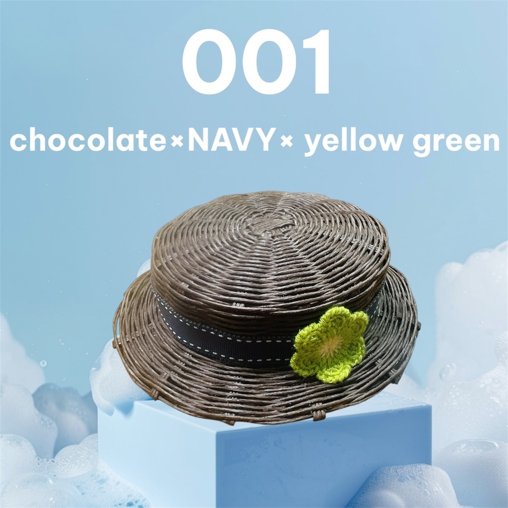 お花のカンカン帽