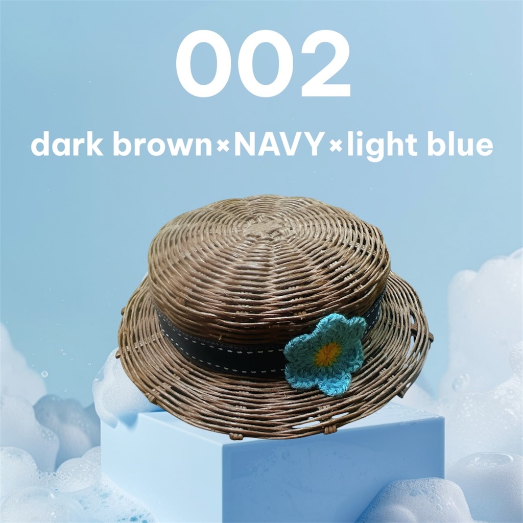 お花のカンカン帽