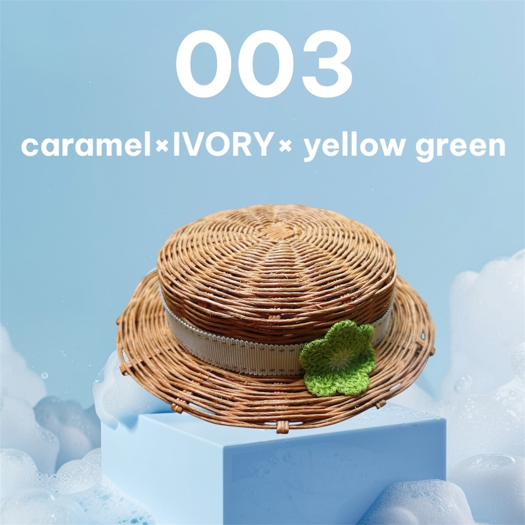 お花のカンカン帽