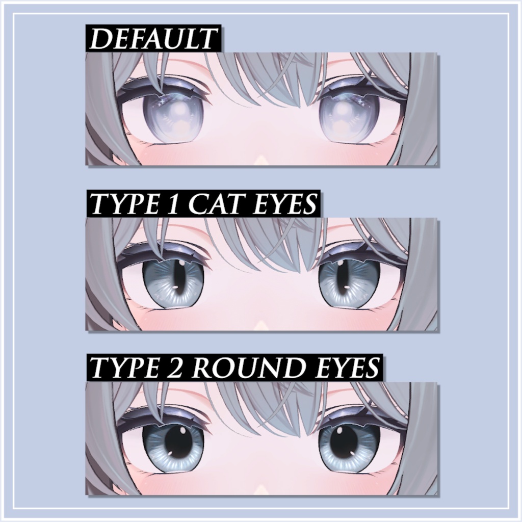 【28アバター対応】 Mystic Siamese Eye【VRC想定】
