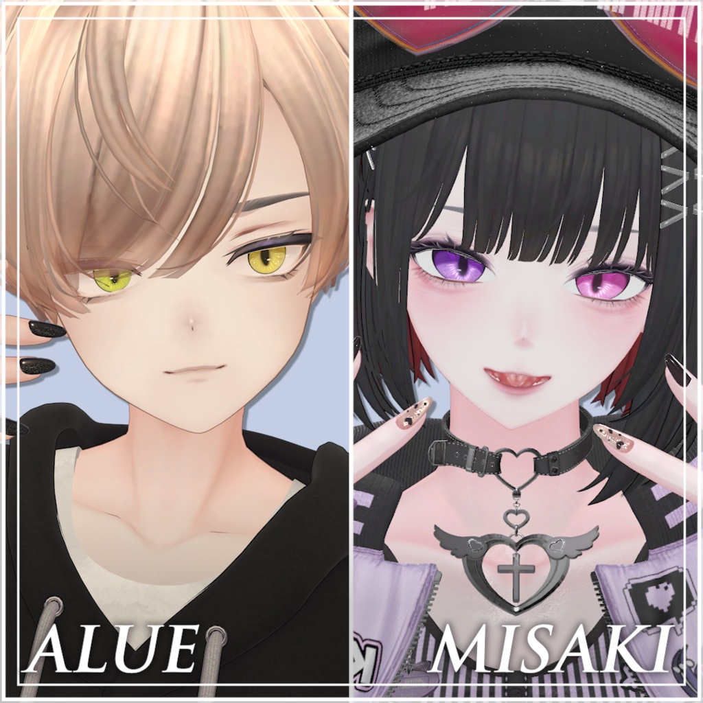 【28アバター対応】 Mystic Siamese Eye【VRC想定】