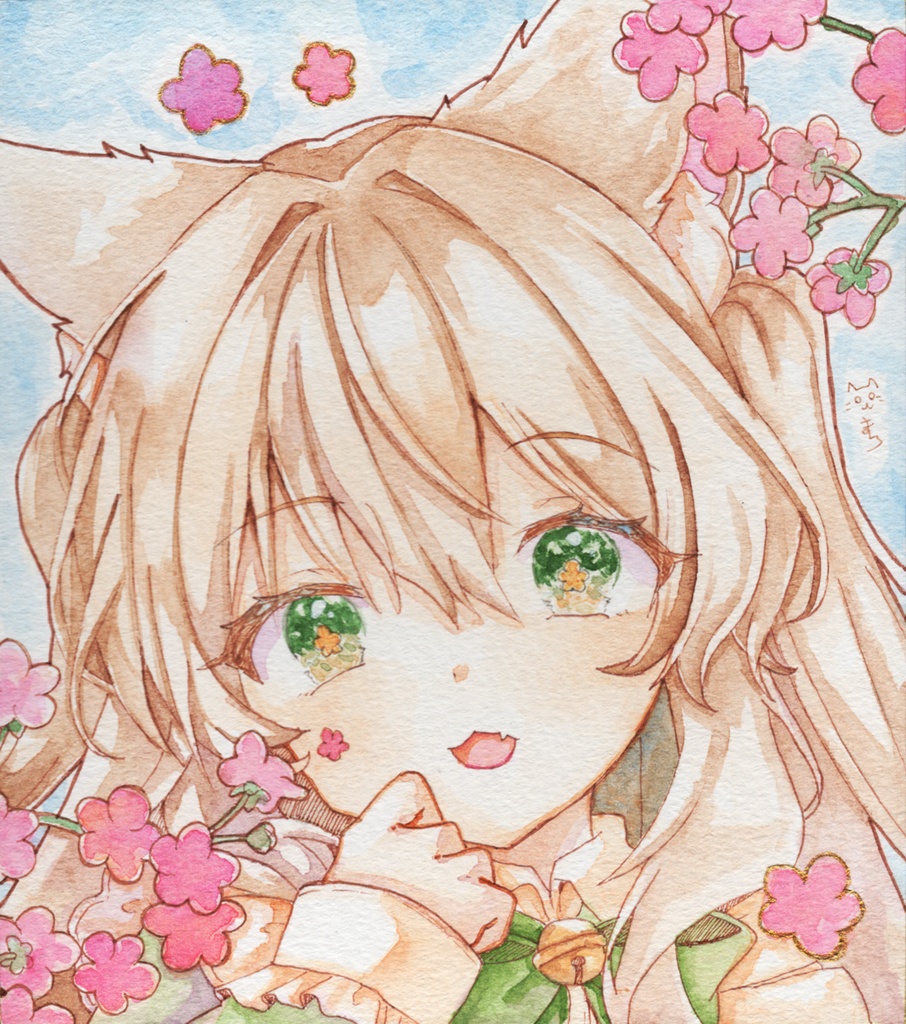 【アナログ原画】春はすぐそこに🌸