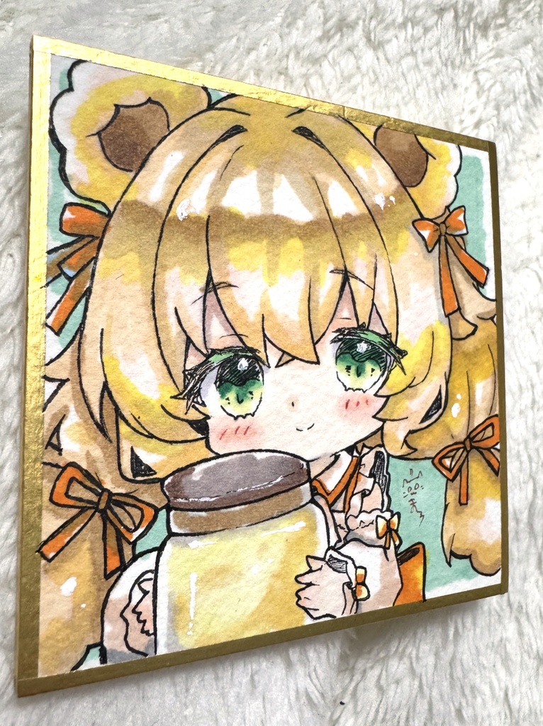 【アナログ原画】くま×ハチミツ🍯