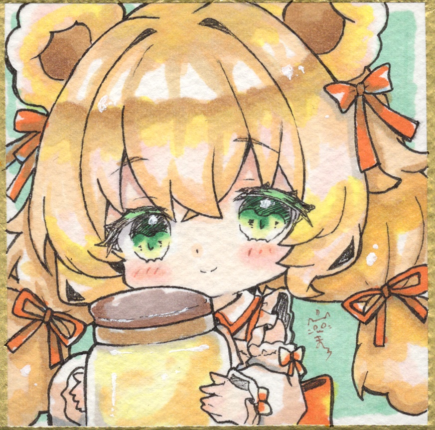 【アナログ原画】くま×ハチミツ🍯