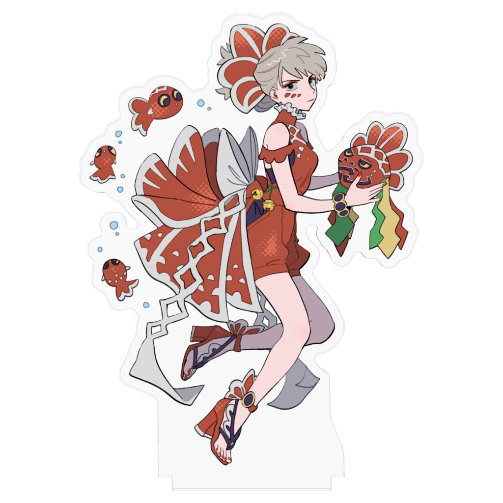 郷土玩具モチーフアクリルフィギュア(青森)