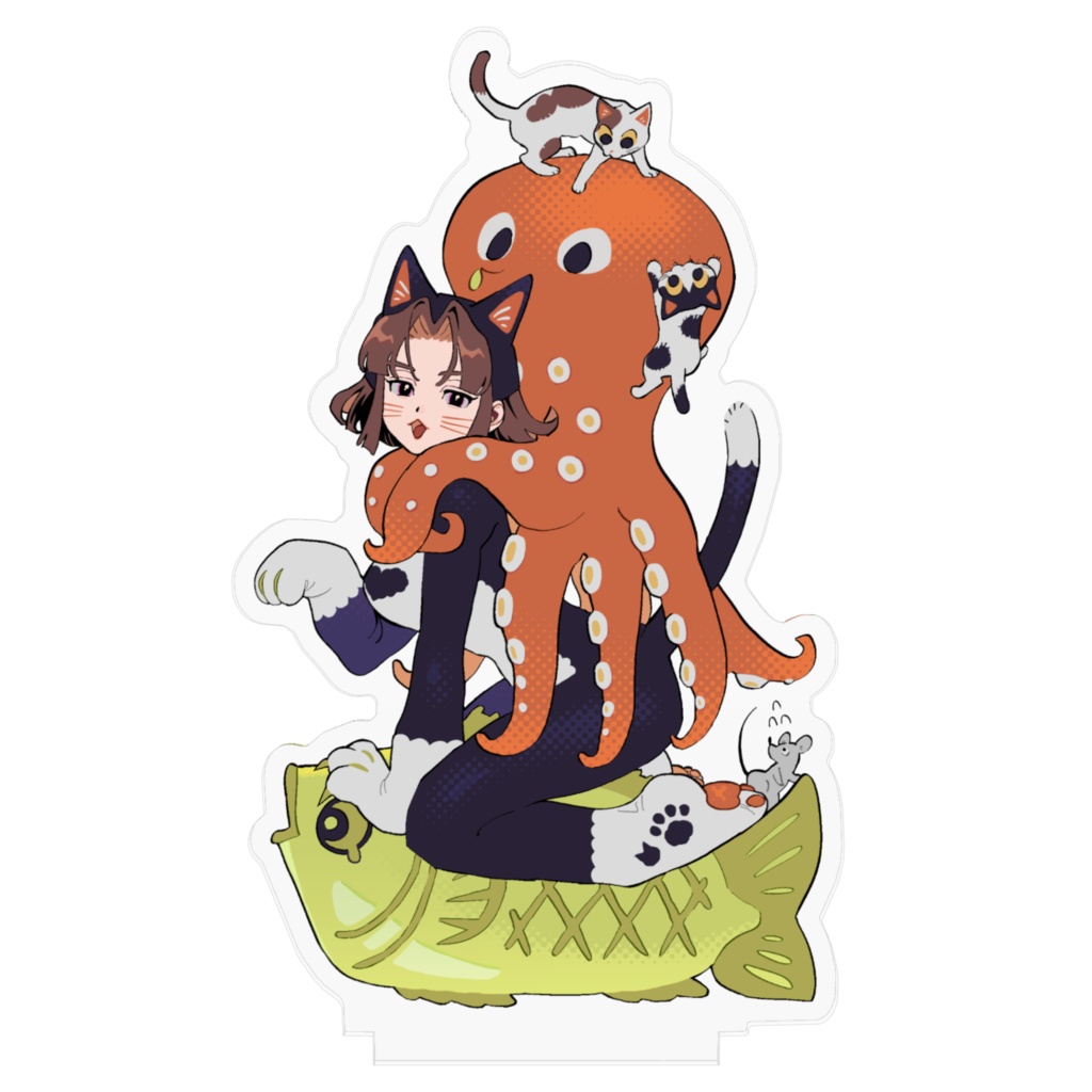 郷土玩具モチーフアクリルフィギュア(出羽)