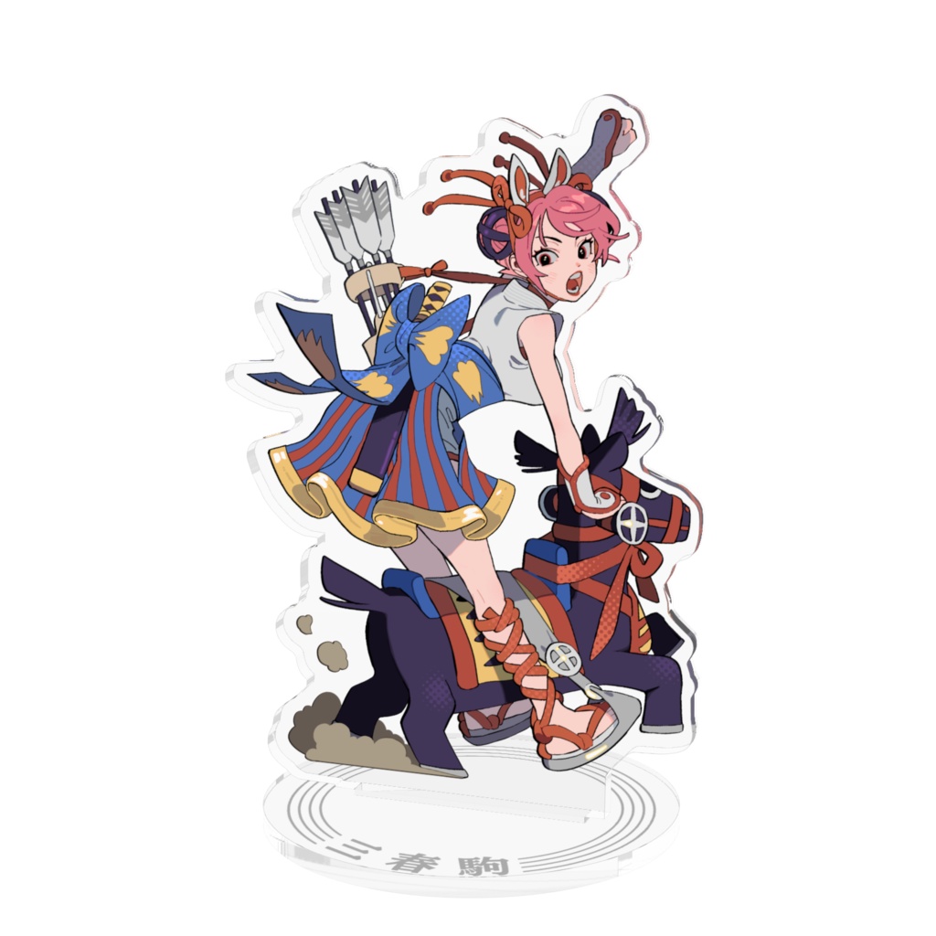 郷土玩具モチーフアクリルフィギュア(磐城)