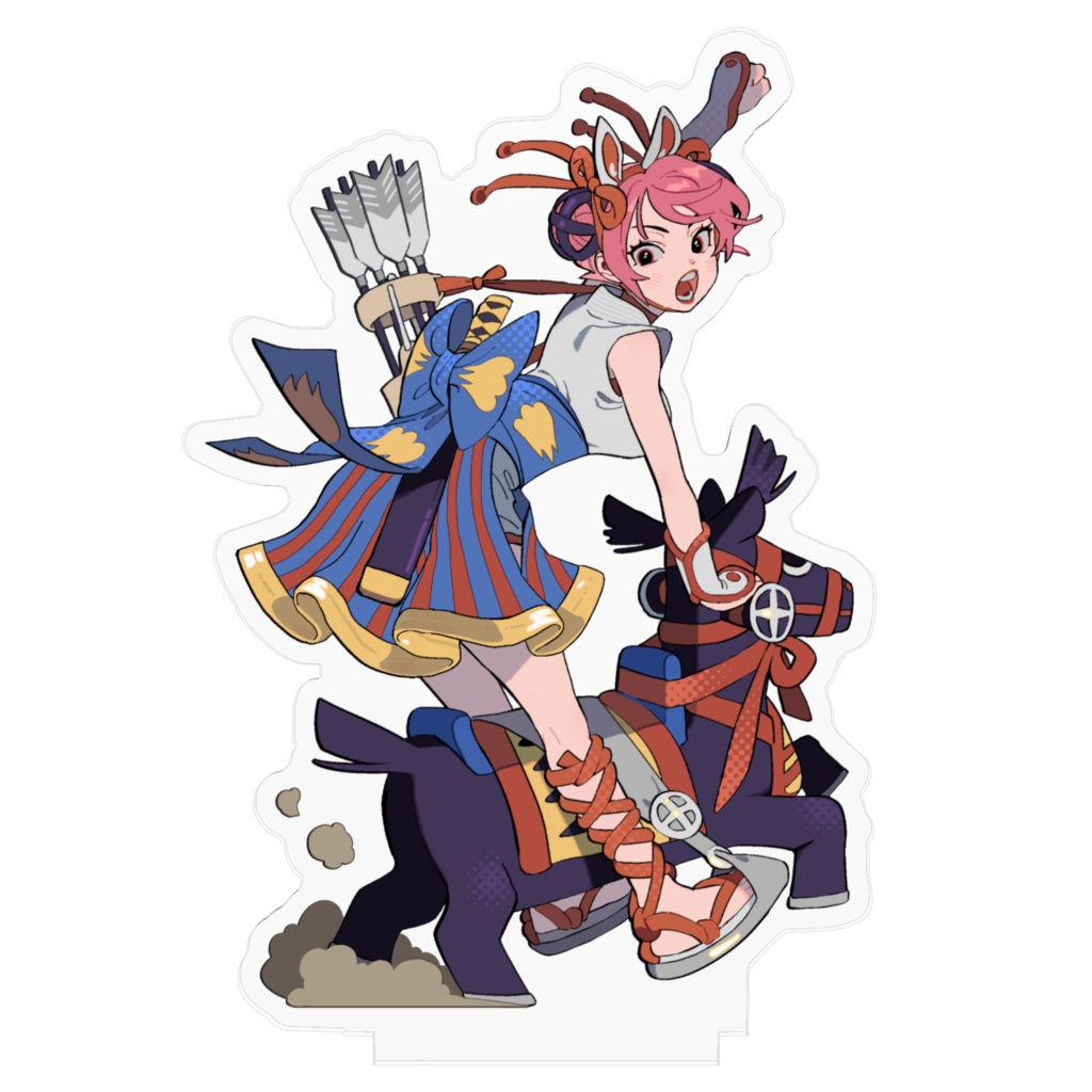 郷土玩具モチーフアクリルフィギュア(磐城)