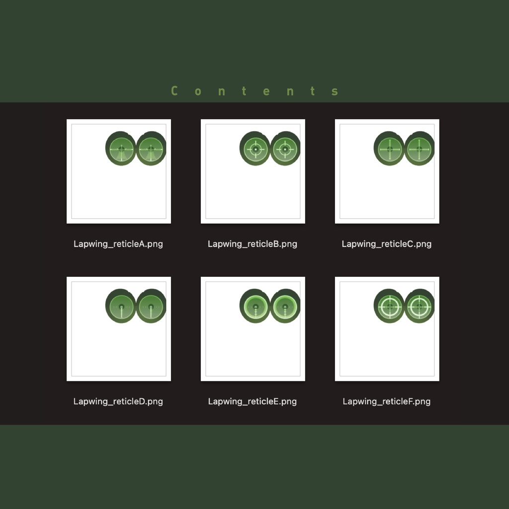 【Lapwing】Reticle Eye Texture