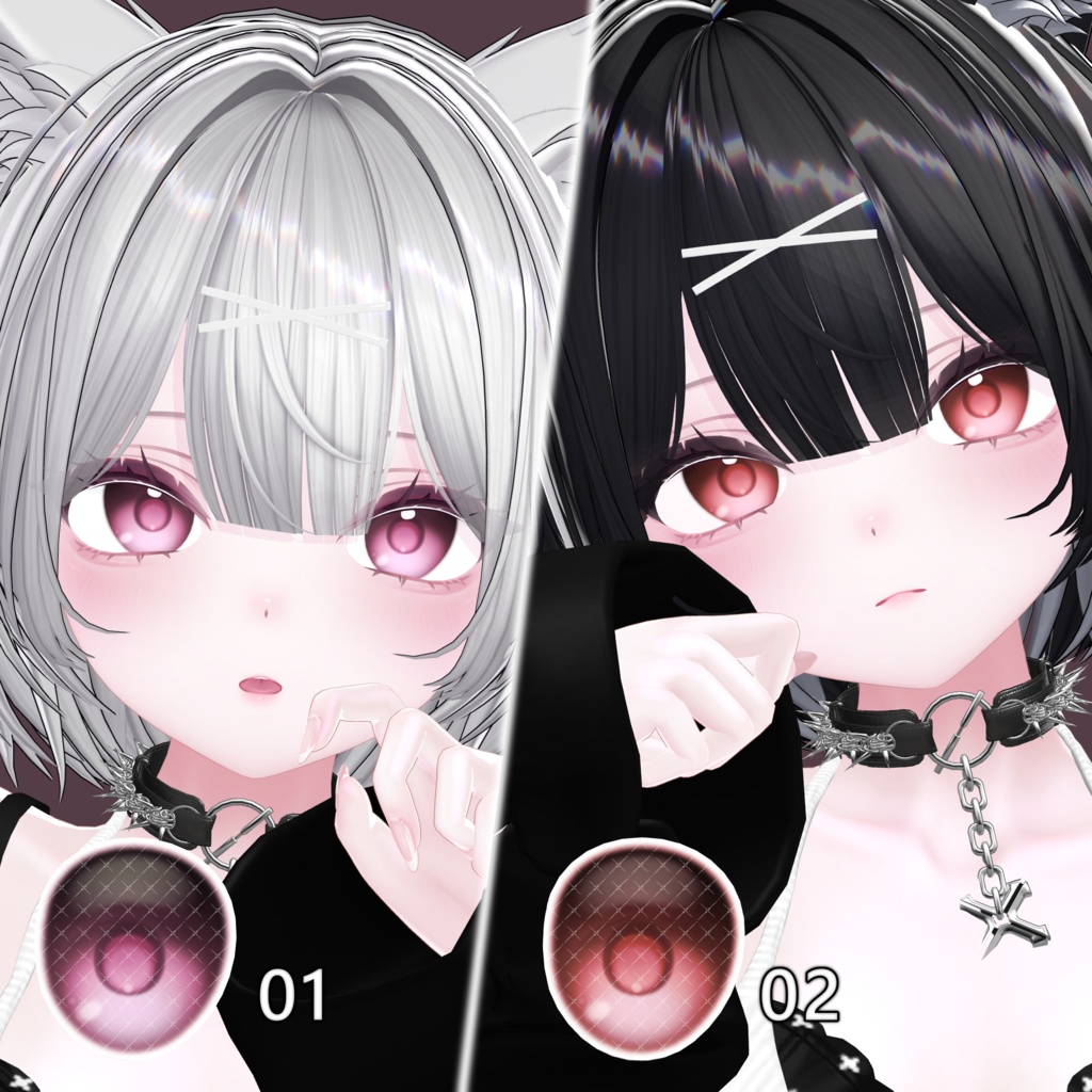 【まよ / Mayo 対応】- MELTY - / マテリアル設定済み アイ・メイクテクスチャ【12カラー】