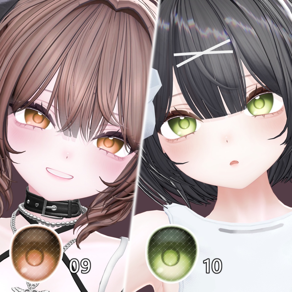 【まよ / Mayo 対応】- MELTY - / マテリアル設定済み アイ・メイクテクスチャ【12カラー】