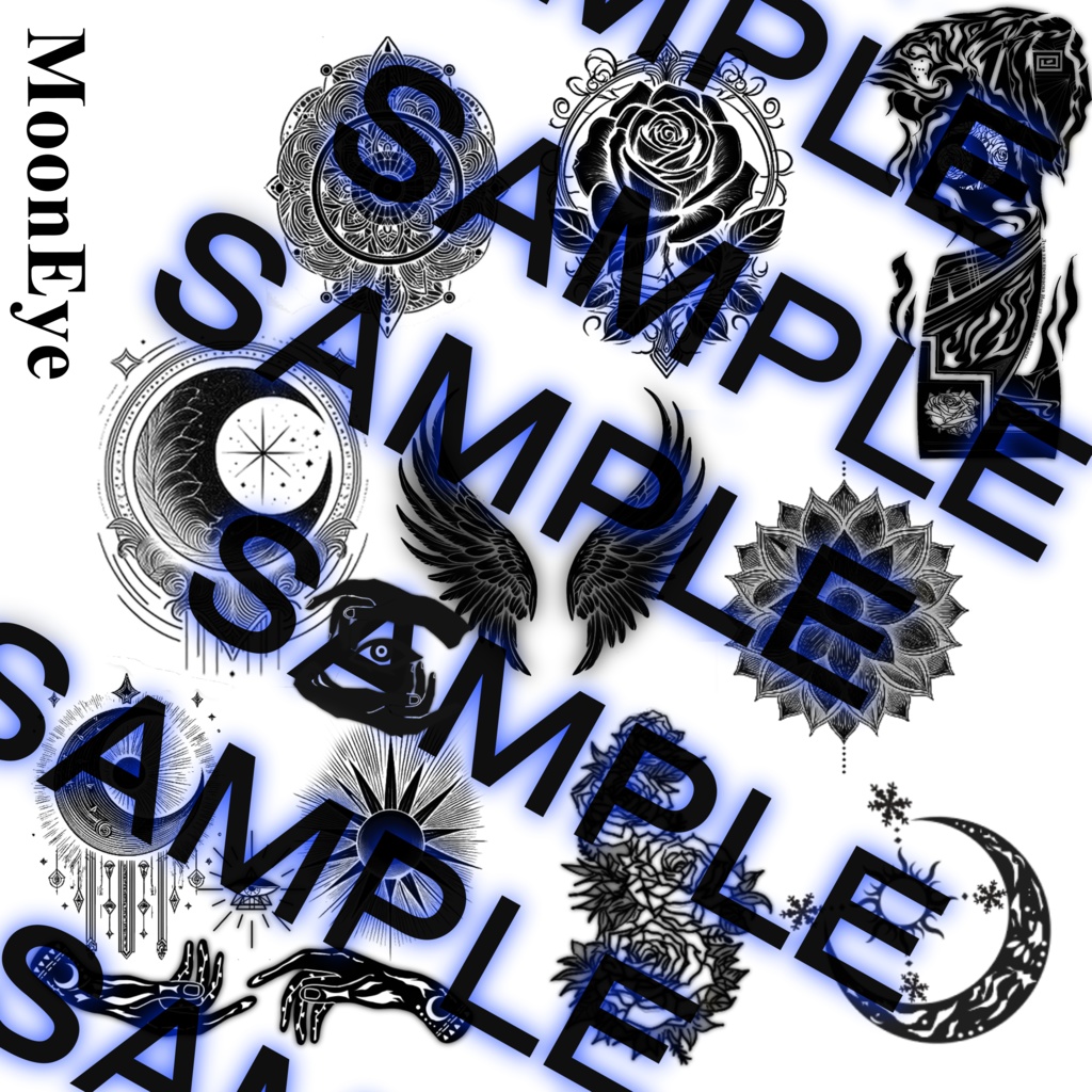 【タトゥー素材テクスチャ】MoonEye👁