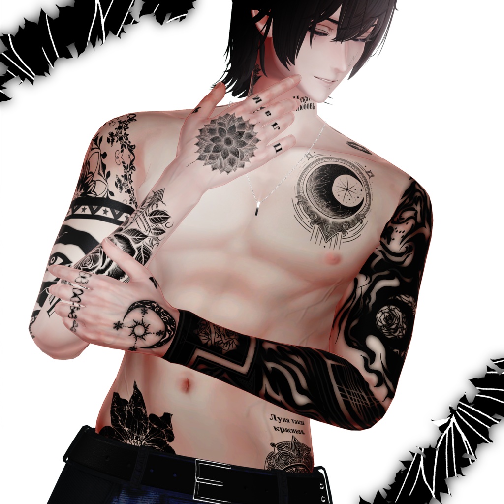 【タトゥー素材テクスチャ】MoonEye👁