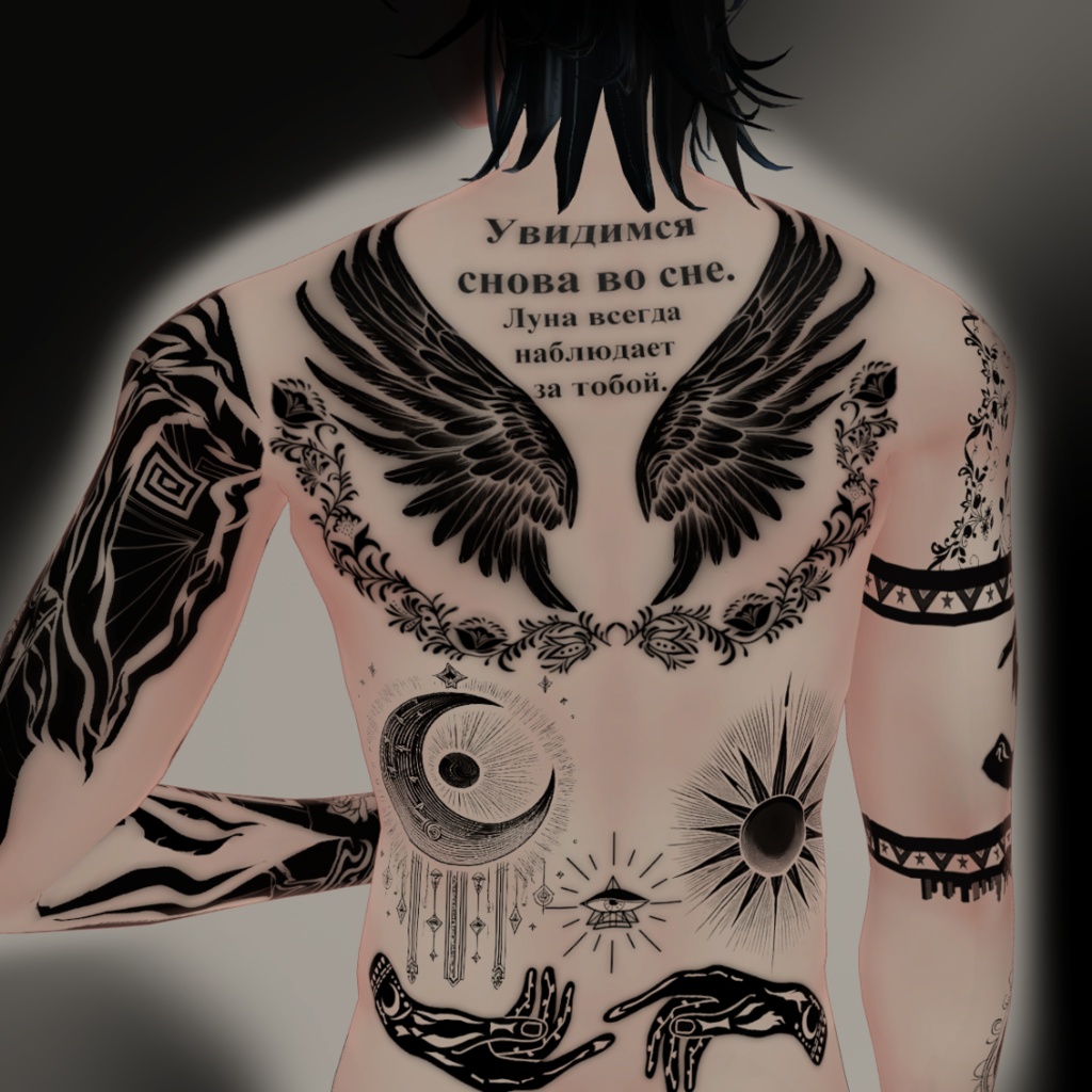 【タトゥー素材テクスチャ】MoonEye👁