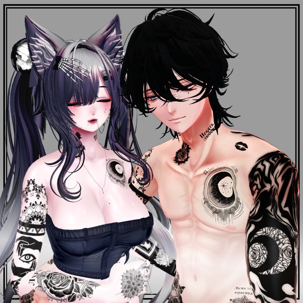 【タトゥー素材テクスチャ】MoonEye👁