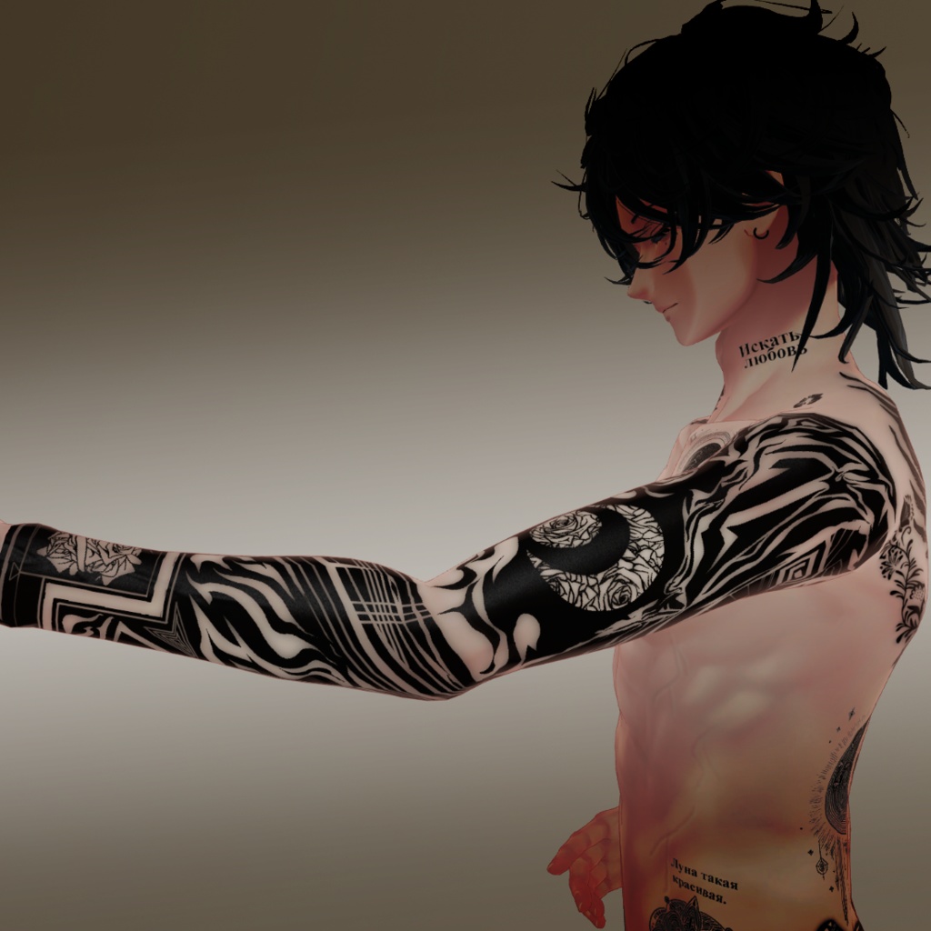 【タトゥー素材テクスチャ】MoonEye👁