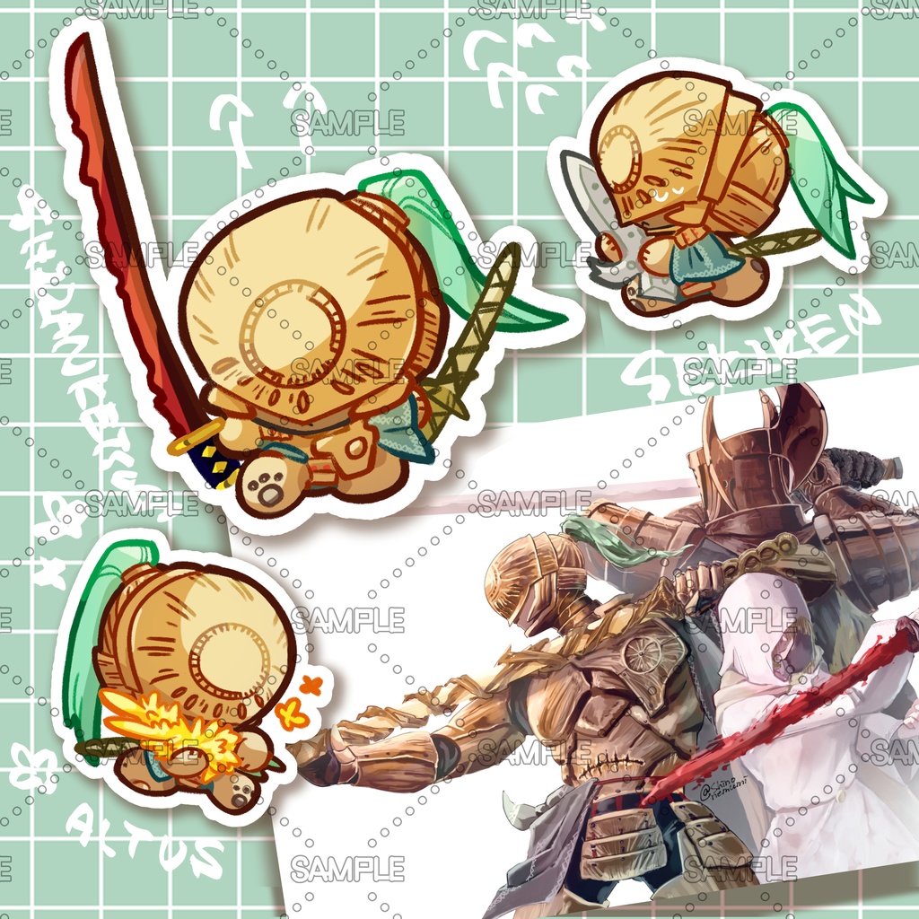 執行者ステッカーｘポスカセット