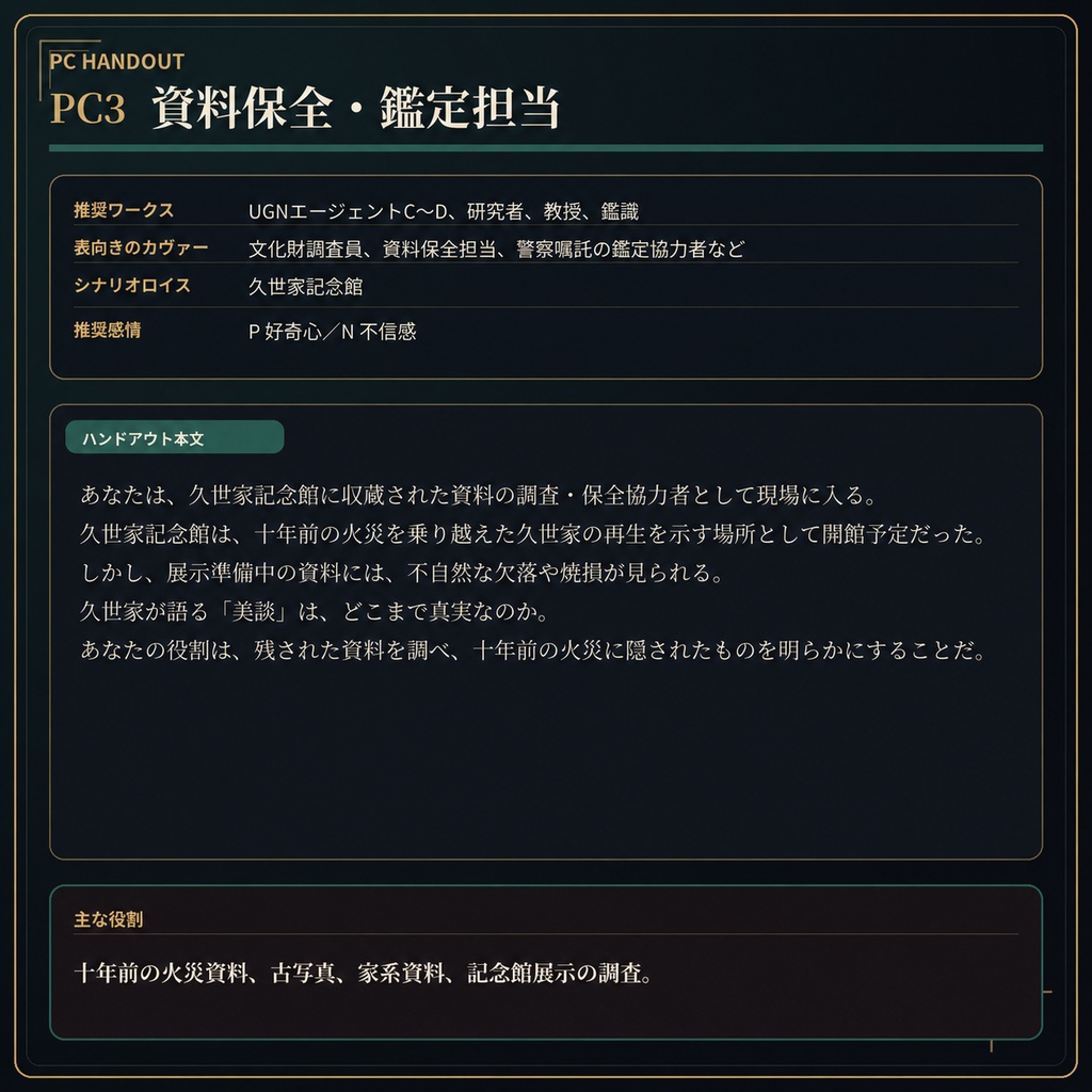 DX3rd 『久世家記念館殺人事件』 SPLL:E113320