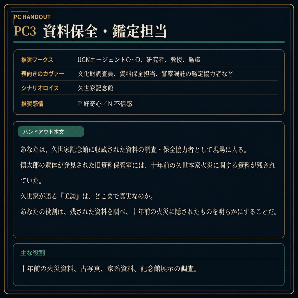 DX3rd 『久世家記念館殺人事件』 SPLL:E113320