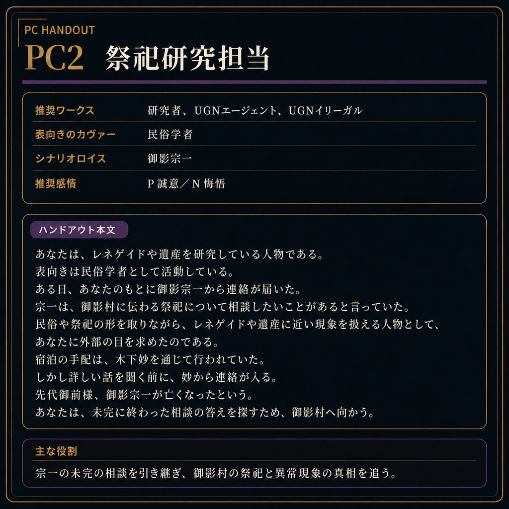DX3rd『御影村異聞 ―祀られざる御霊―』 SPLL:E113321