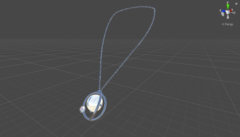 【VRChat想定】ドーム型ペンダント