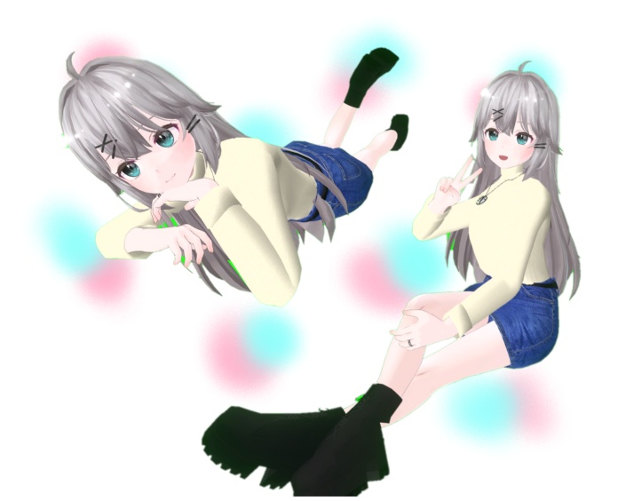 【透羽専用衣装】秋セーター&デニムスカート