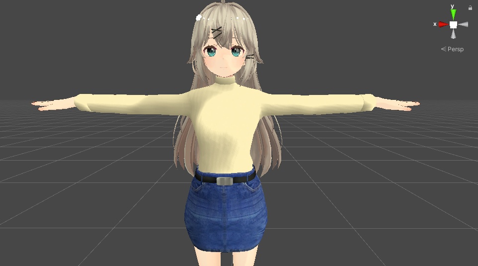 【透羽専用衣装】秋セーター&デニムスカート