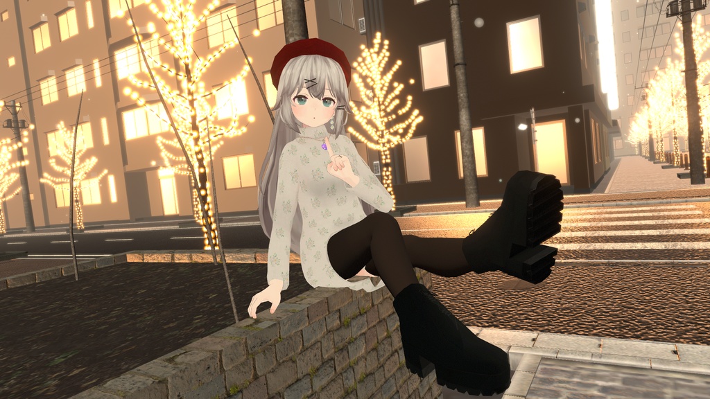 【透羽専用衣装】ロングコート&セーター