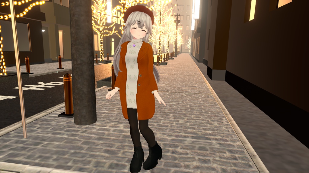 【透羽専用衣装】ロングコート&セーター