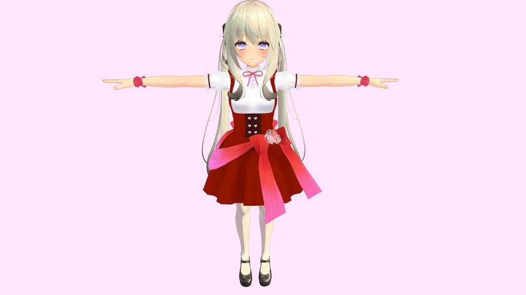 【舞夜専用衣装】プリティーローズドレス