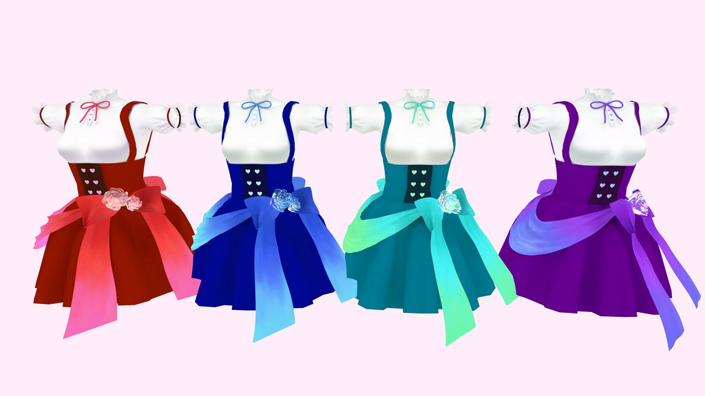 【舞夜専用衣装】プリティーローズドレス