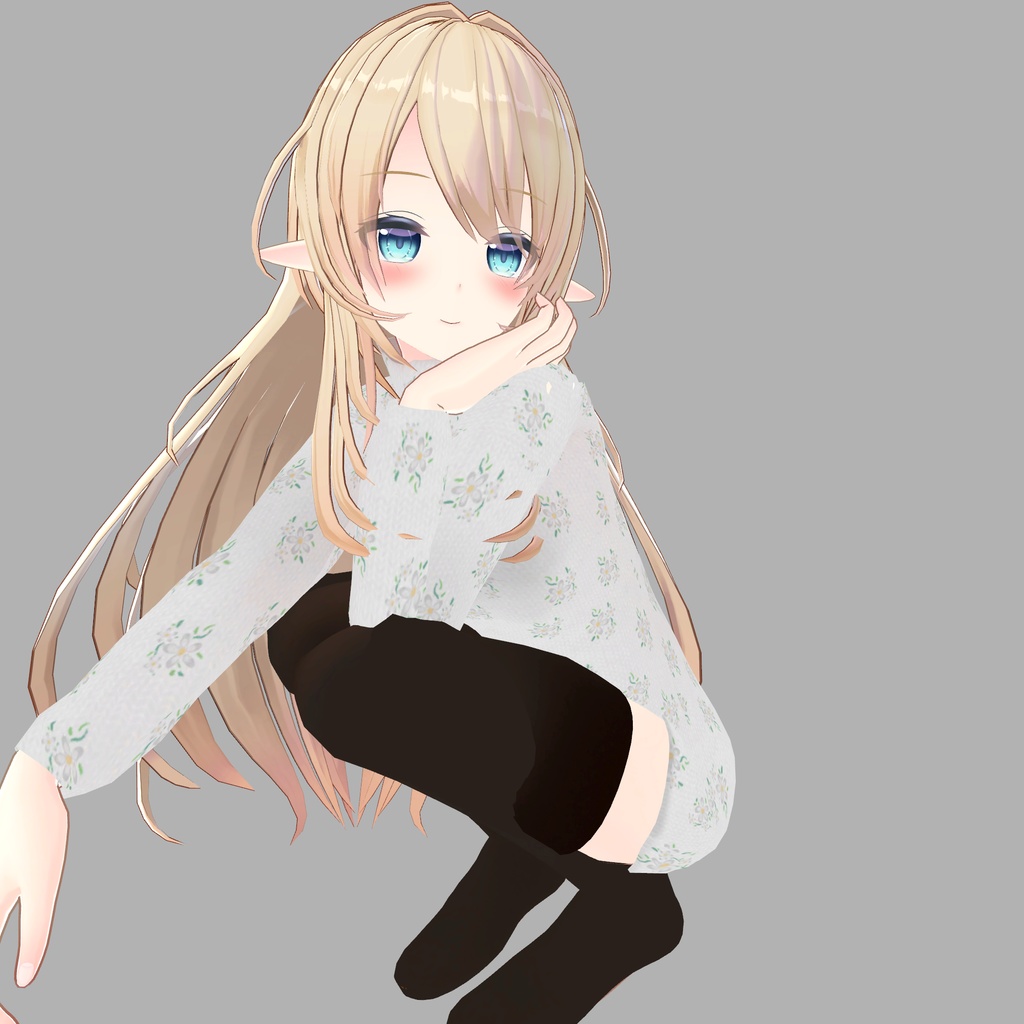 【ルシナ専用衣装】ロングセーター&タイツ