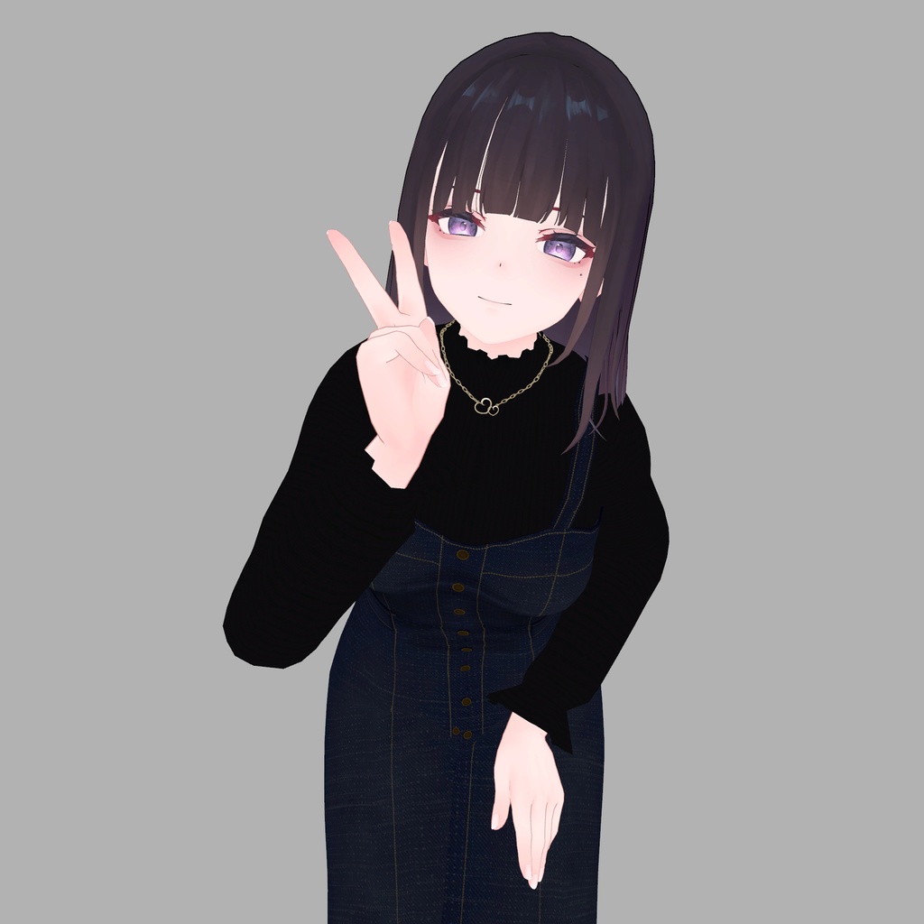 【くろなつ専用衣装】デニムワンピース