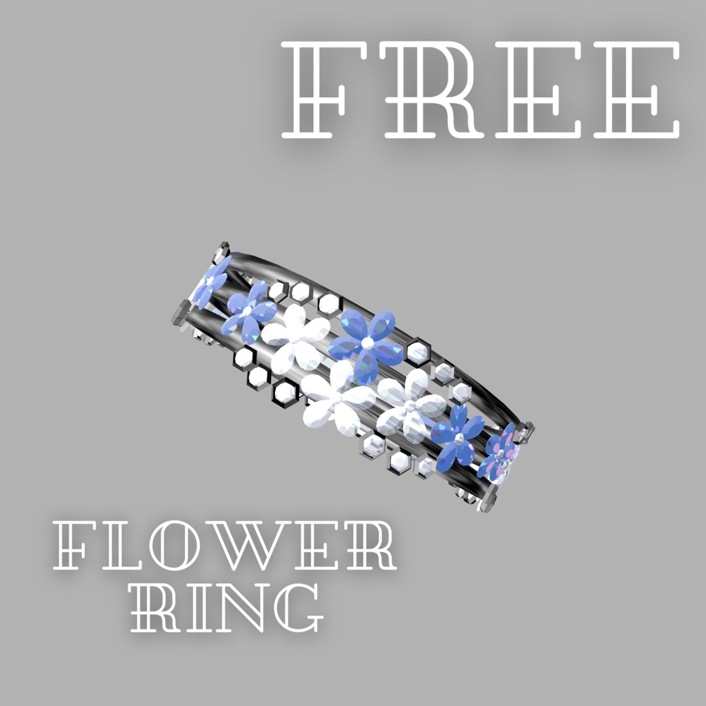 【無料】flower ring