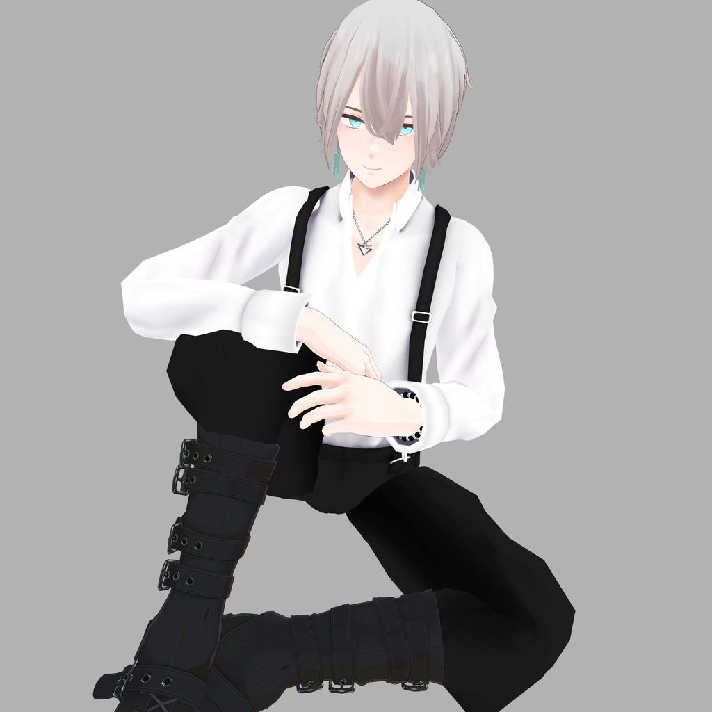 【杏里専用衣装】サスペンダー付きズボン&シャツ