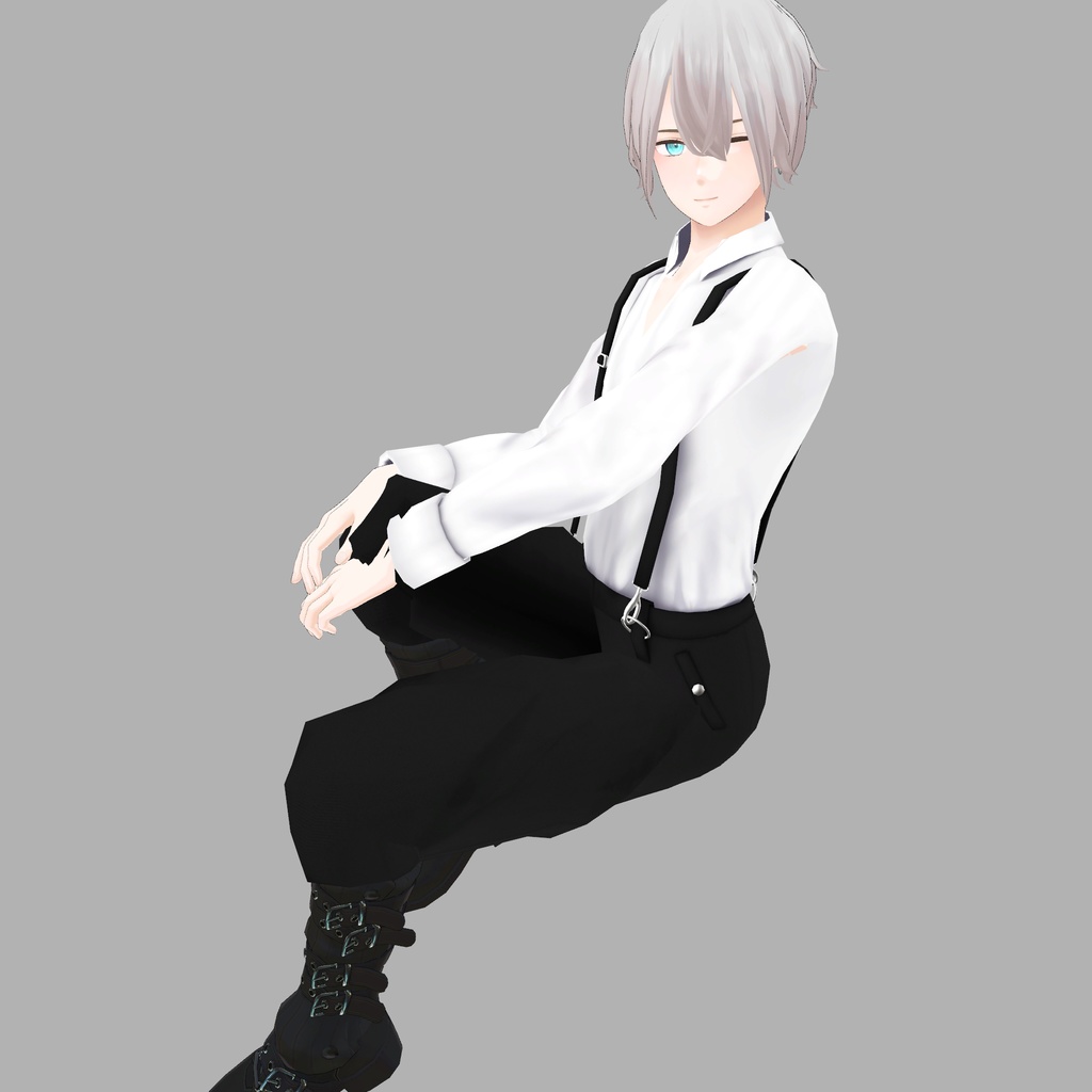 【杏里専用衣装】サスペンダー付きズボン&シャツ