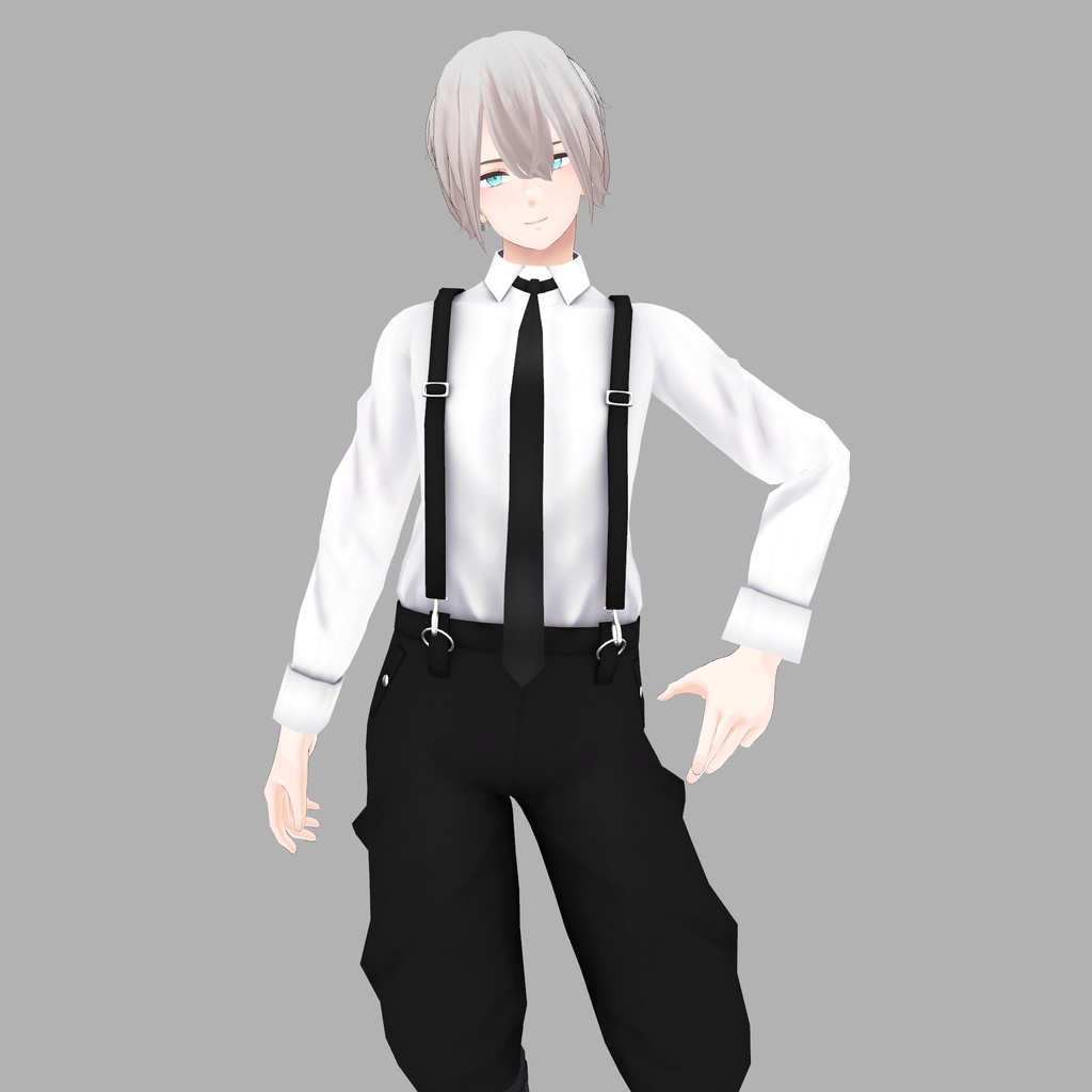 【杏里専用衣装】サスペンダー付きズボン&シャツ