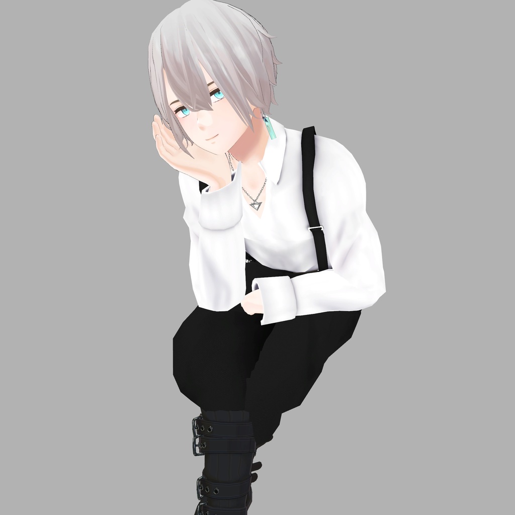 【杏里専用衣装】サスペンダー付きズボン&シャツ