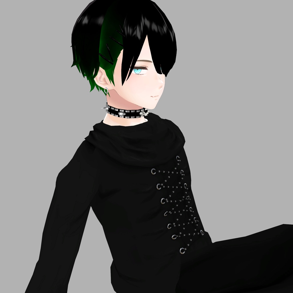 【杏里専用衣装】パンクシャツ&スカート