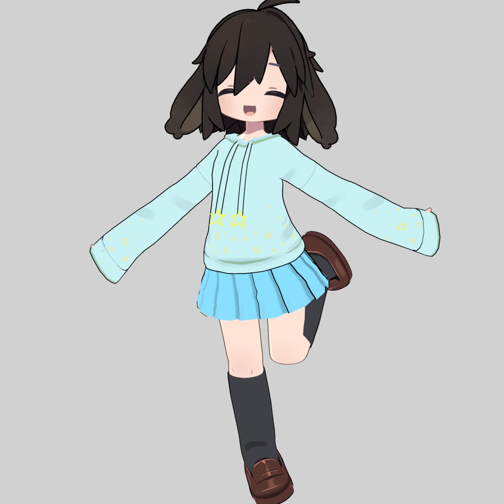 【うささき専用衣装】フード付きパーカー&スカート その他