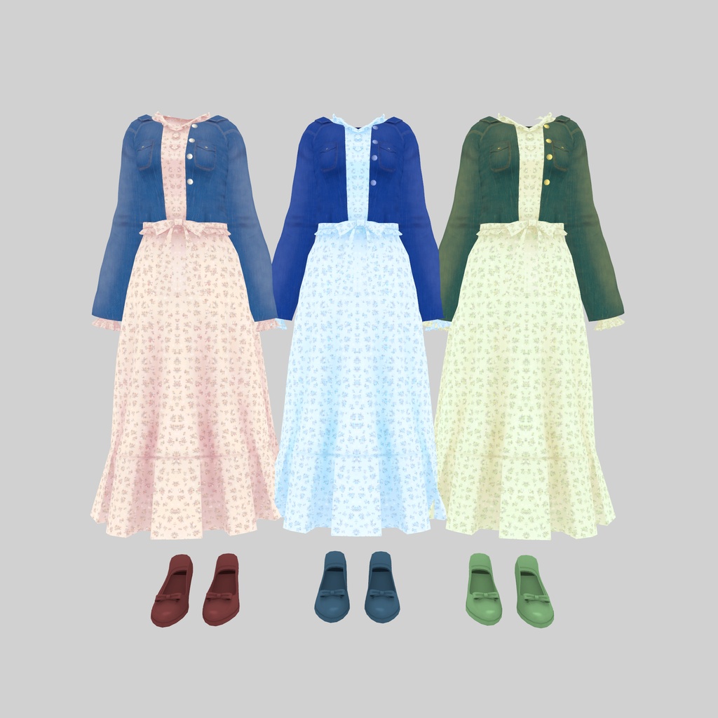 【ウルフェリア専用衣装】春服ワンピース