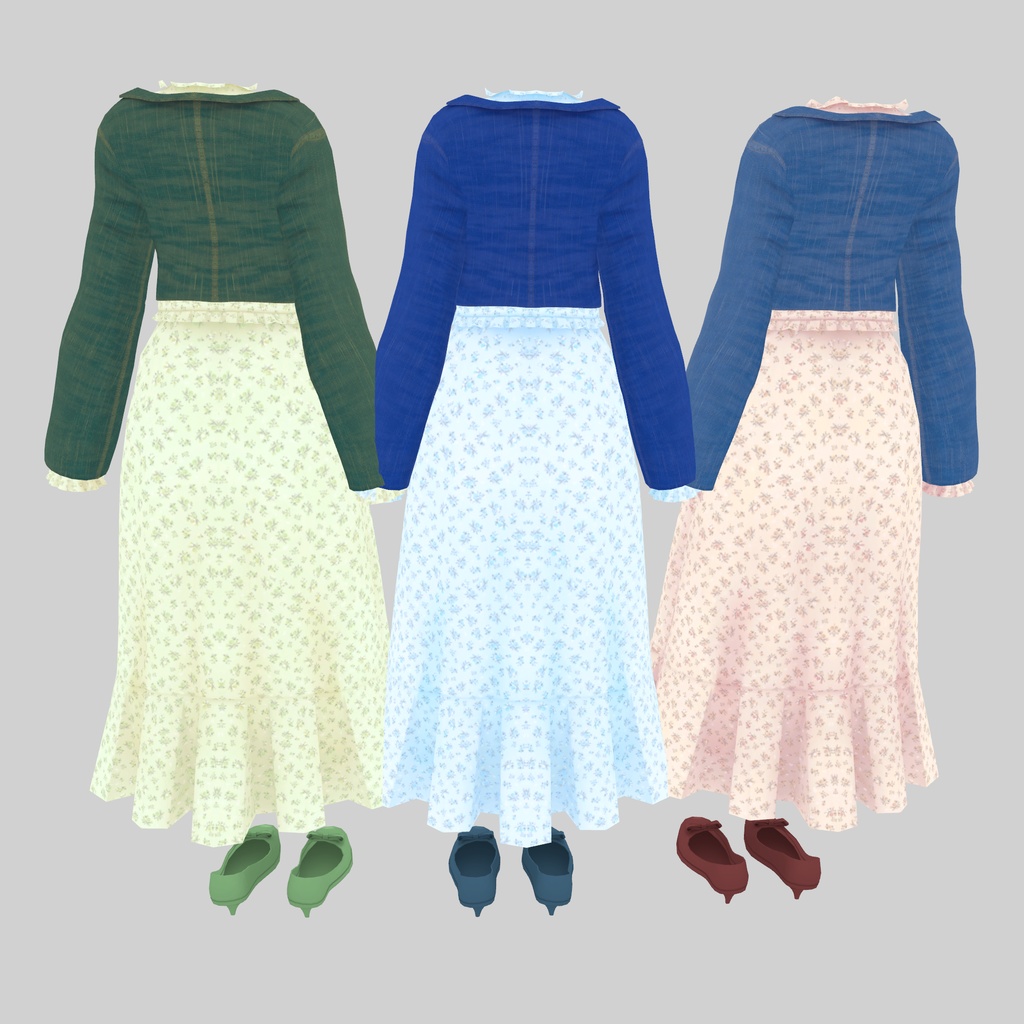 【くろなつ専用衣装】春服ワンピース