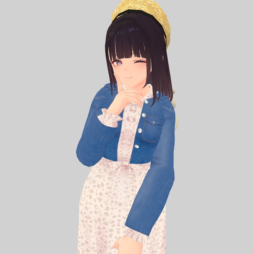 【くろなつ専用衣装】春服ワンピース