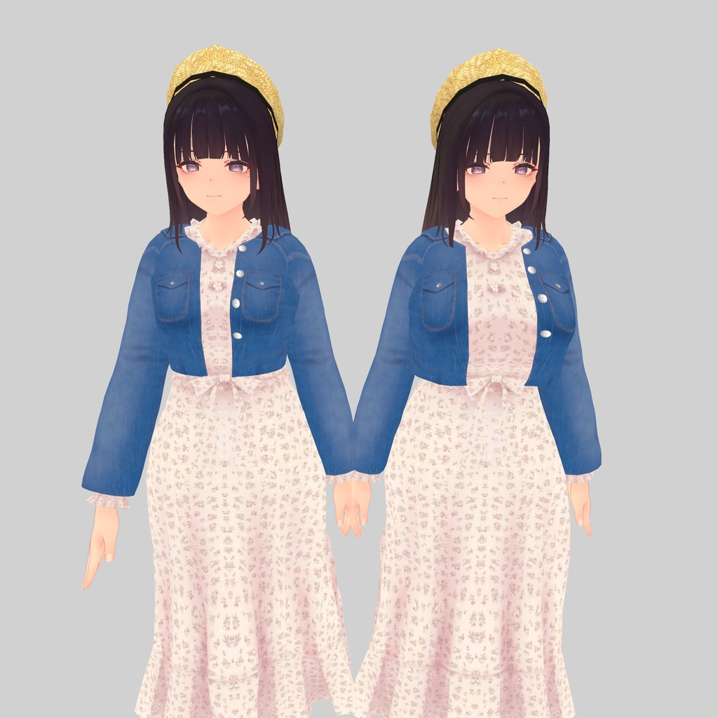 【くろなつ専用衣装】春服ワンピース