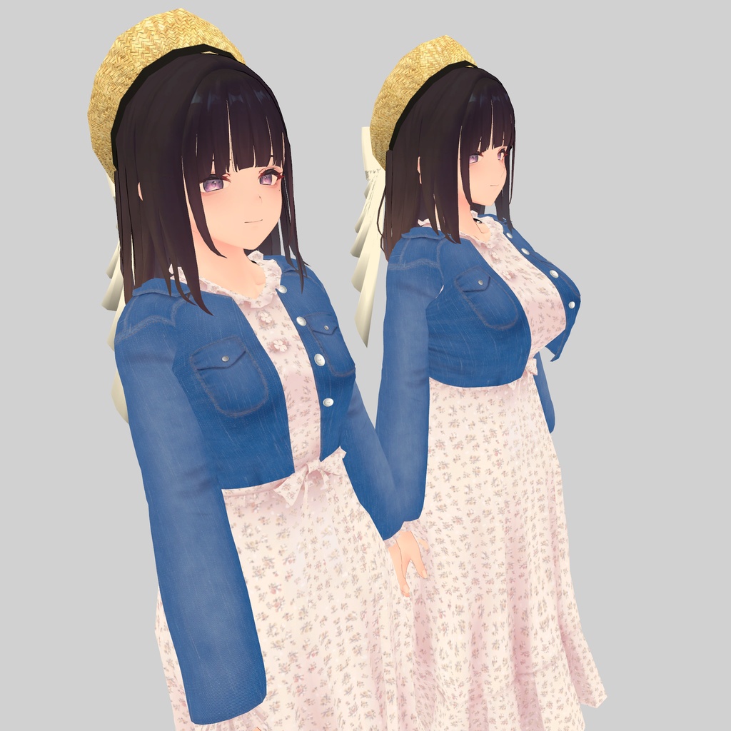 【くろなつ専用衣装】春服ワンピース