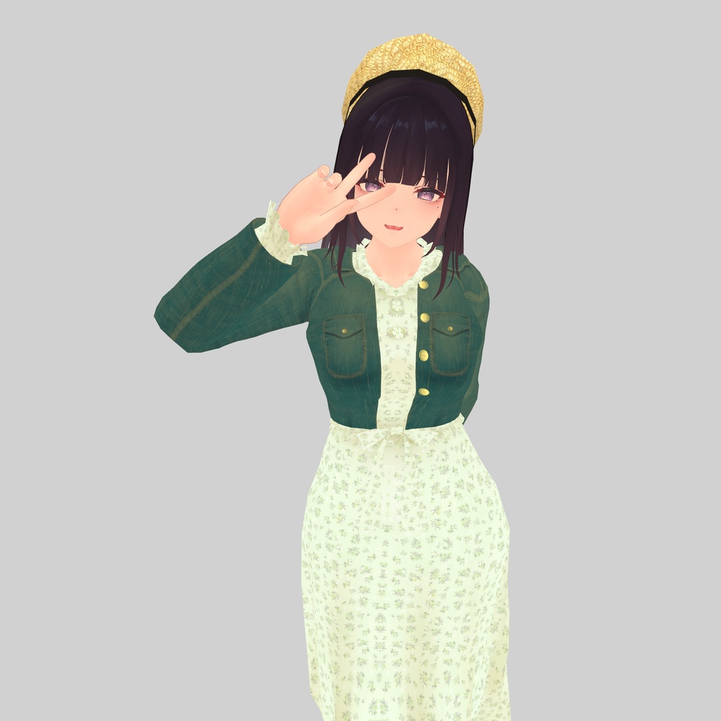 【くろなつ専用衣装】春服ワンピース