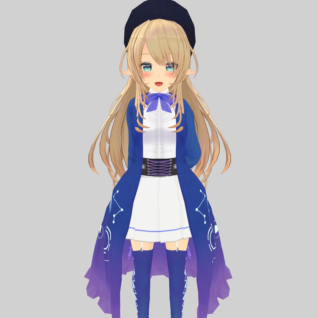 【4アバター対応】魔法使いの衣装&魔法の杖